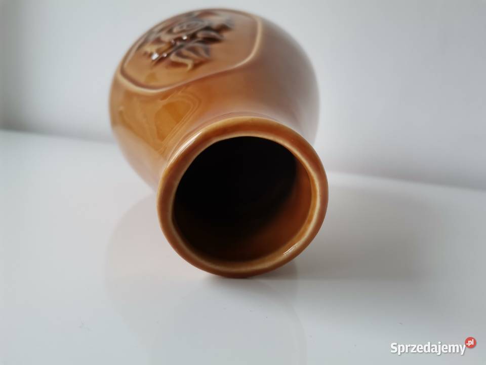 Stary wazon z Różą porcelt Pruszków design PRL Porcelana i szkło Katowice