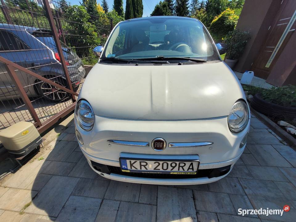 Fiat 500 jasny środek szyberdach klimatyzacja sprowadzony Kraków