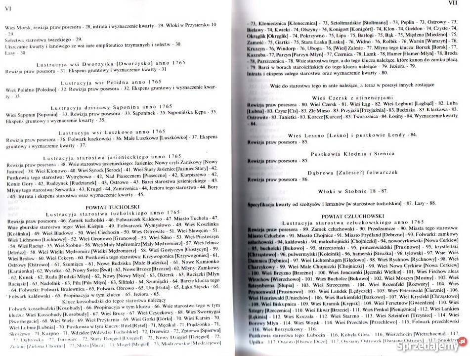 Lustracja Prusy Królewskie 1795 Człuchów Tuchola Rok wydania 2005