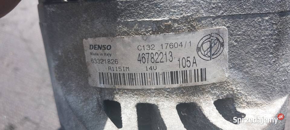 Alternator Fiat Stilo Doblo 19 jtd 46782213 osobowe Szczecin