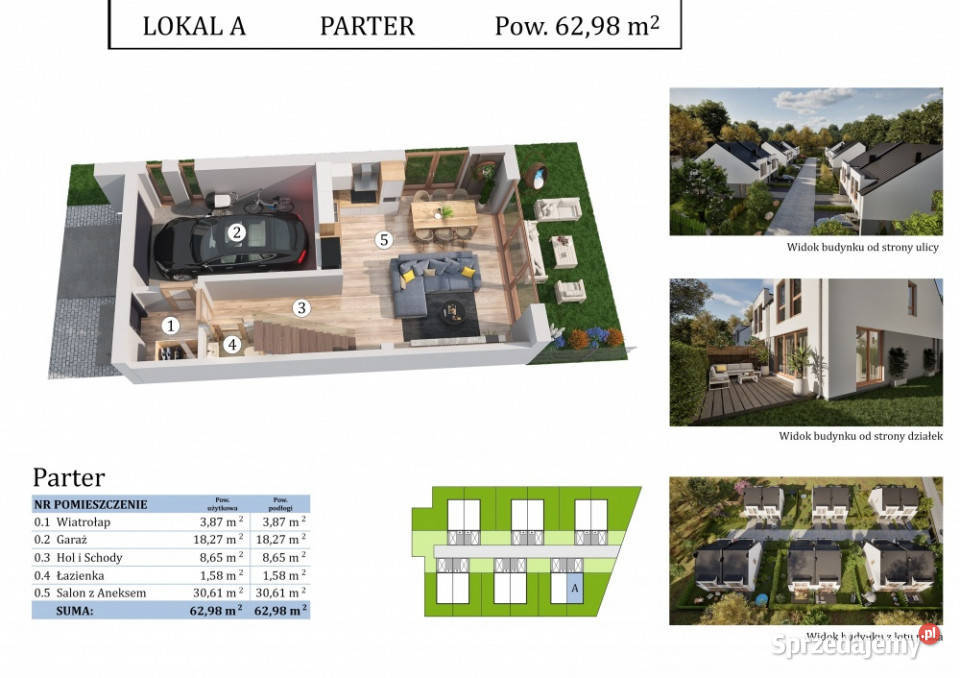 Energooszczędny dom 130 m2 Borowa Góra Jezioro Sprzedaż