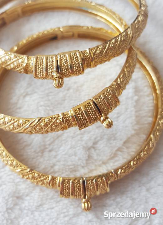 Nowa bransoletka indyjska bangla bangle złoty Szczecin
