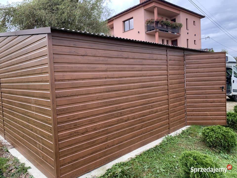 Garaże blaszane Garaż WZMACNIANE profilem Kutno