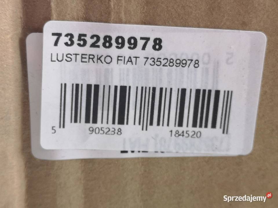 LUSTERKO PRAWE FIAT PALIO 20022011 NOWE osobowe sprzedam