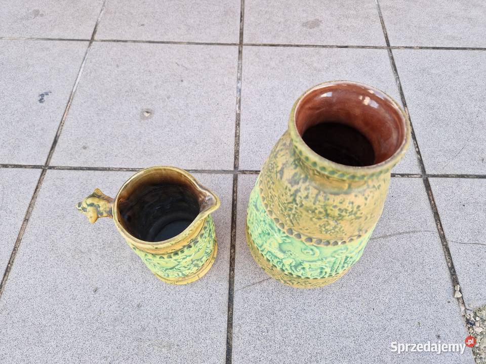 Stare antyczny komplet dzbanek flakon Szczecinek