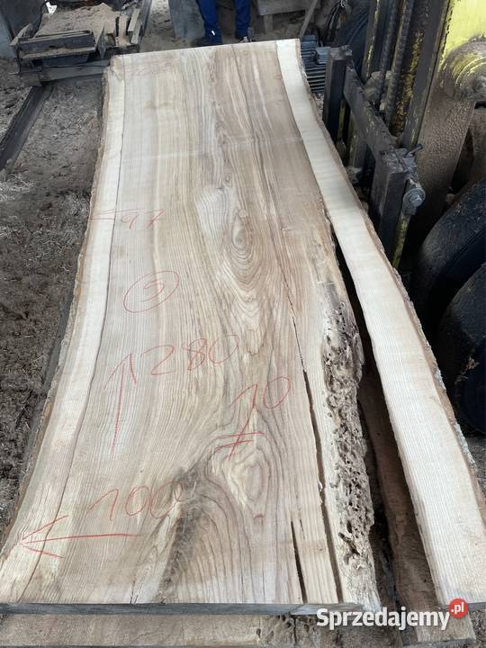 Monolit 280 x 104 x 10 jesion stół blat deski mazowieckie