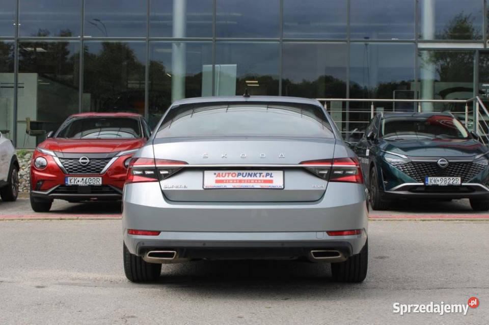 Skoda Superb 2020r Salon Skóry EL Fotele z małopolskie Kraków