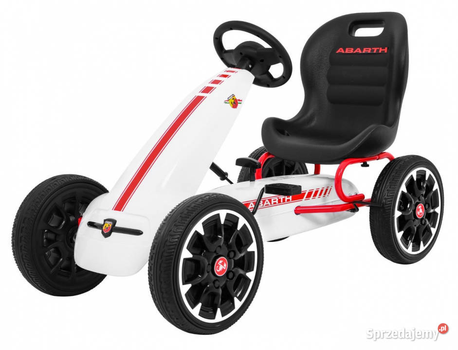 Gokart ABARTH biały koła EVA 30 napęd łańcuchowy mazowieckie Warszawa