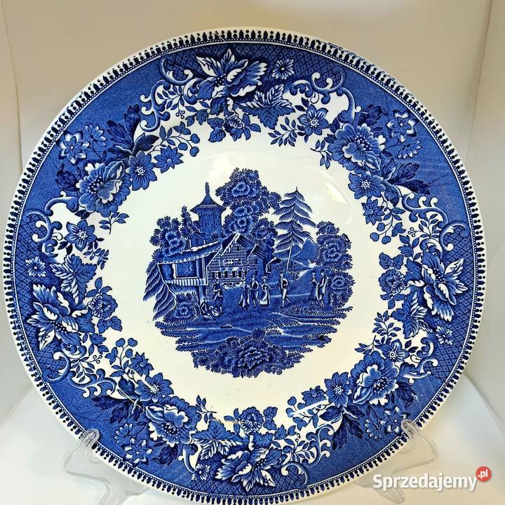 Wedgwood Piękny duży talerz warmińsko-mazurskie Szczytno