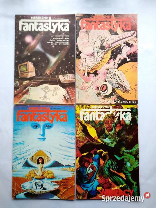 Fantastyka rocznik 1985r z plakatamiokładkami do pomorskie