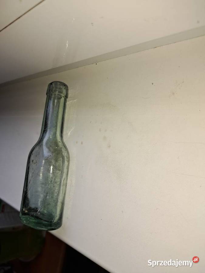 Stara Irlandzka mała butelka piwie z XIX w firmy Lubań