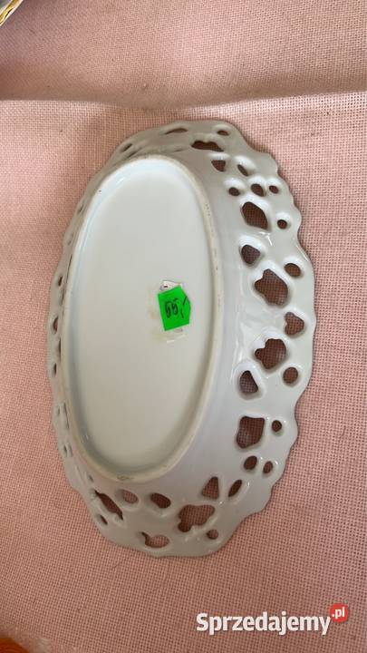 Paterka Bez sygnatury Róże Ażur biała porcelana Gdańsk sprzedam