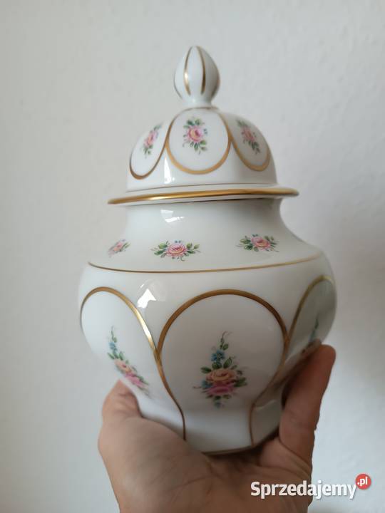 Porcelana szkło dzbanek pucharki koszyczek Gorlice