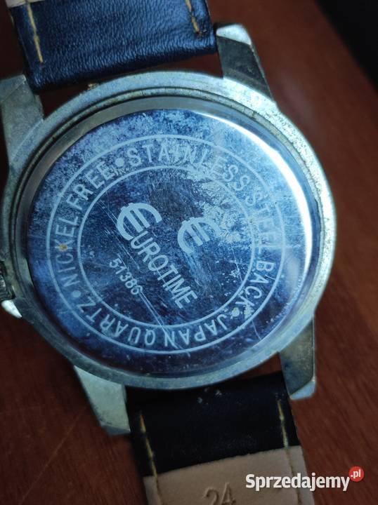 Zegarek męski ze skórzaną bransoletą Eurotime Dodatki Kielce sprzedam