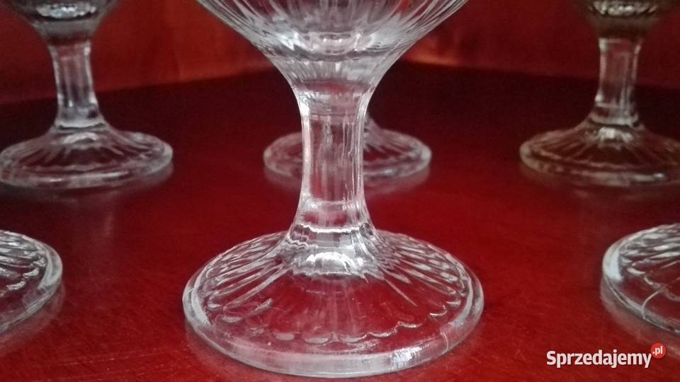 Kielichy puchary 6 szkło Ząbkowice Śląskie Porcelana i szkło Białystok