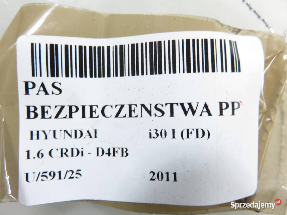 PAS PRAWY PRZEDNI HYUNDAI i30 I FD 888202R900 małopolskie