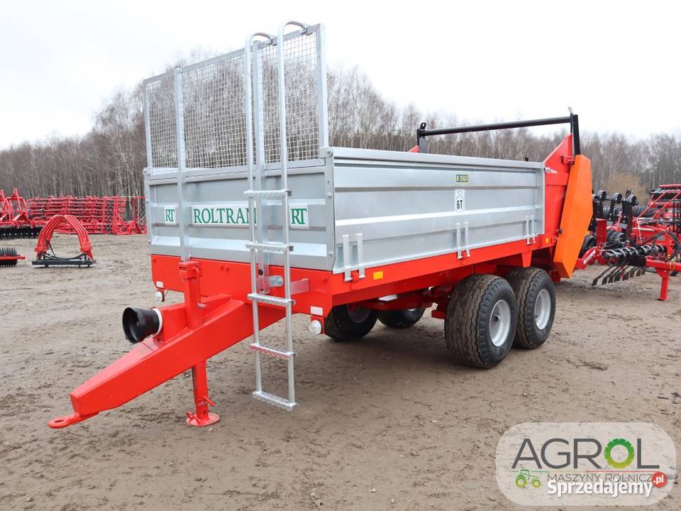 Rozrzutnik obornika 6 8 ton Roltrans wałki Nawożenie Płock