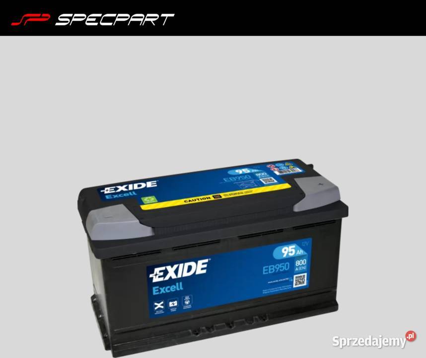 Akumulator Exide Excell 95Ah 800A EN PRAWY PLUS osobowe
