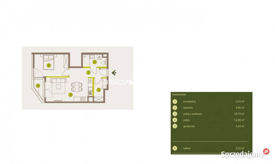 Mieszkanie do sprzedania Kraków 47m2 2 pokojowe blok małopolskie sprzedam