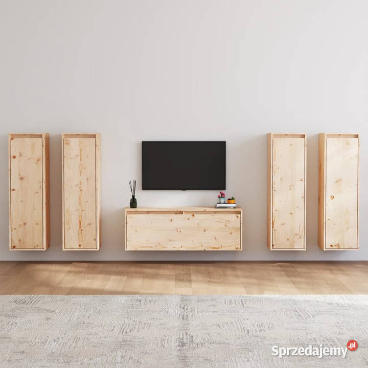 Szafki pod TV 5 lite drewno sosnowe WM3100209 Meble Warszawa sprzedam
