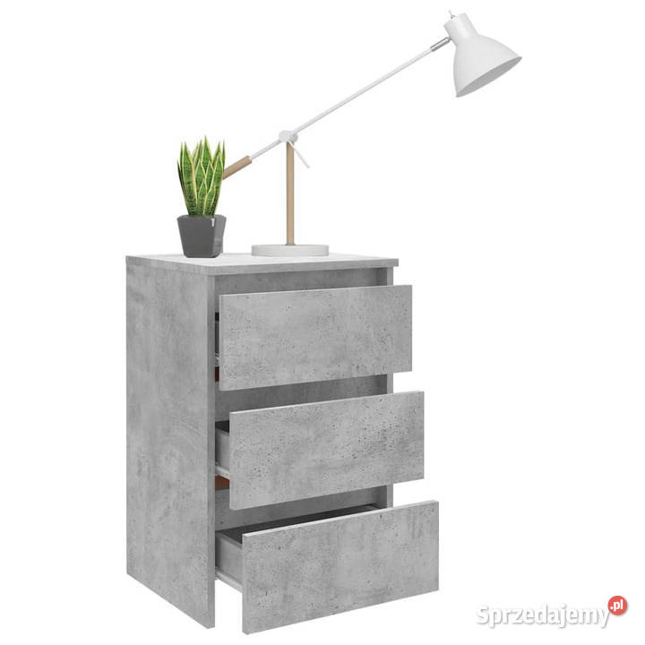 Szafki nocne 2 szarość betonu 40x35x625 WM806220 Nocne sprzedam