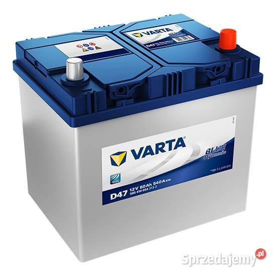 Akumulator VARTA Blue Dynamic D47 60Ah 540A P Gliwice