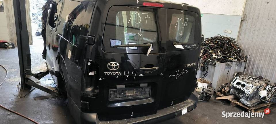 DRZWI LEWE TYŁ TOYOTA PROACE II EXY Motoryzacja Lipno