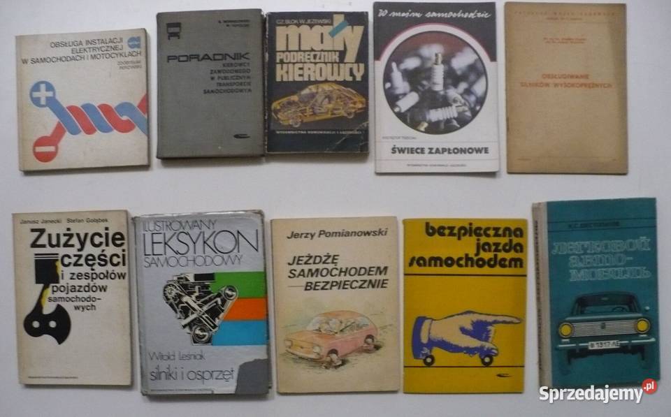 Zestaw książek 5 Motoryzacja Mechanika Białystok