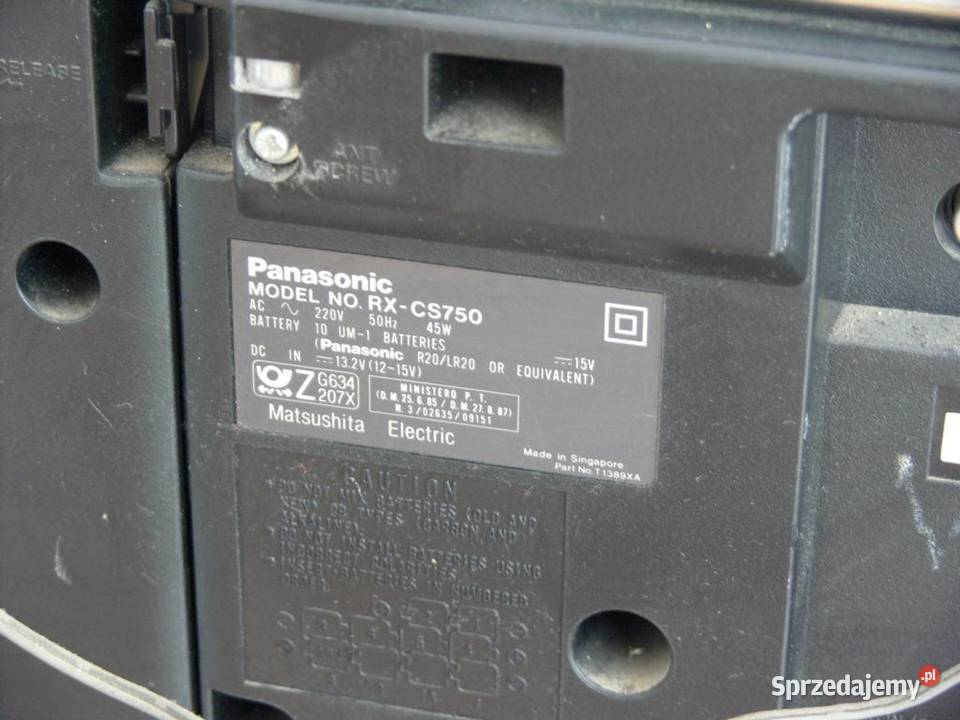 Radiomagnetofon Bombox Panasonic RXCS750 Vintage podkarpackie Jasło
