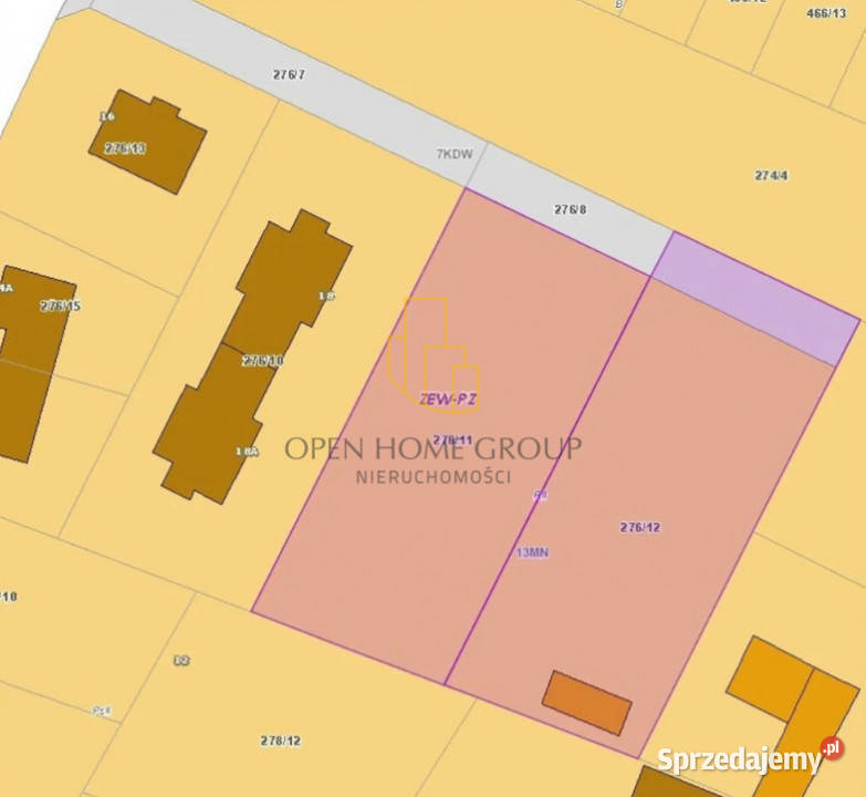 Żerniki Wrocławskie działka budowlana 1305 m2 sprzedam