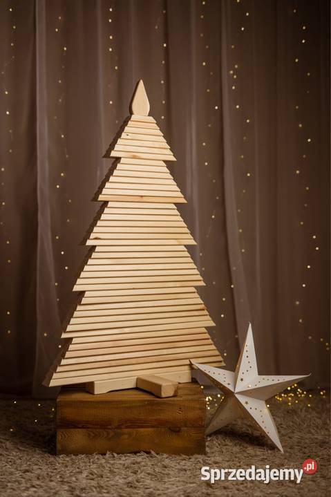 Choinka drewniana ekologiczna naturalne drzewko