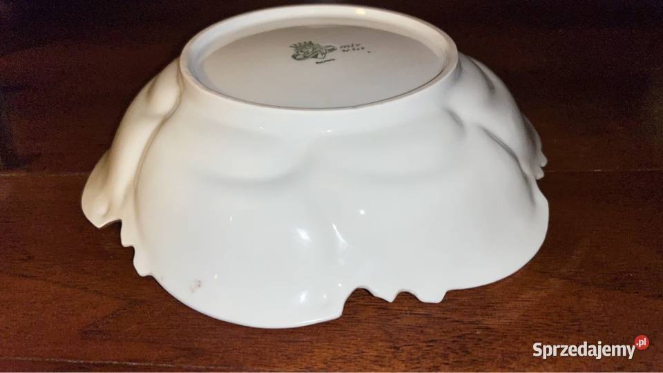 Patera z różą Ilmenau Made in Germany Bogato Porcelana i szkło pomorskie Gdańsk