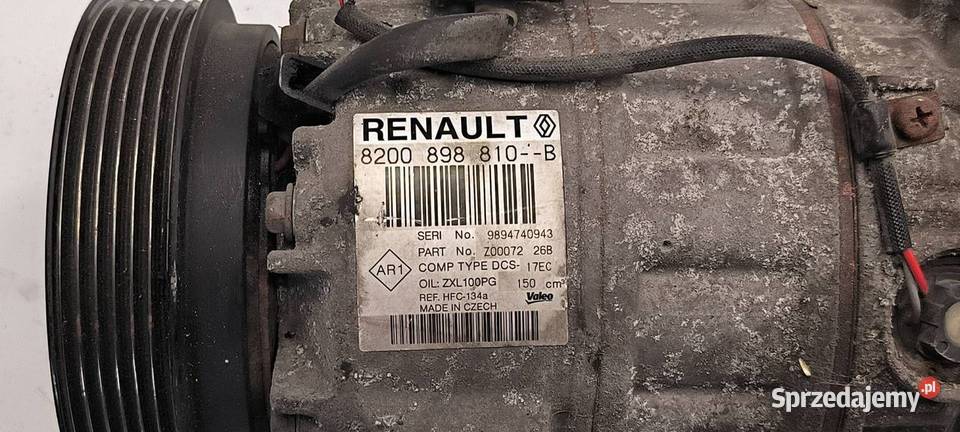 SPRĘŻARKA KLIMATYZACJI RENAULT LAGUNA III Pozostałe Lipno sprzedam