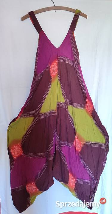 Kombinezon damski boho XL 40 42 haremki luźny