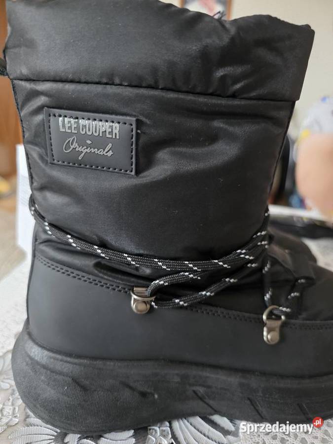 Oryginalne buty damskie Zimowe Lee Cooper czarne podlaskie Białystok