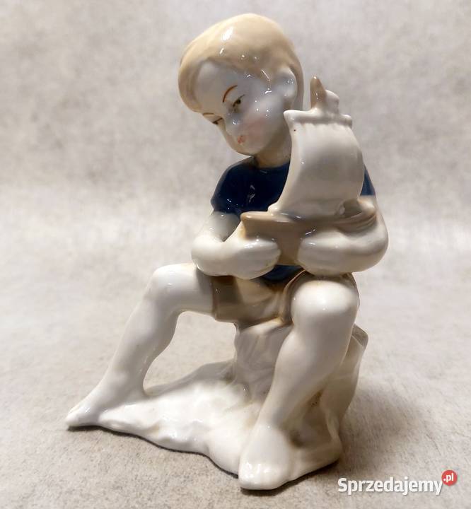 GRAFENTHAL Chłopiec z łódką Chłopczyk ze Porcelana i szkło Poznań sprzedam