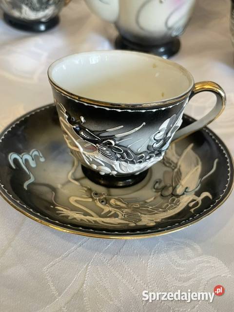 Porcelanowy zestaw kawowyherbaciany z motywem Kraków