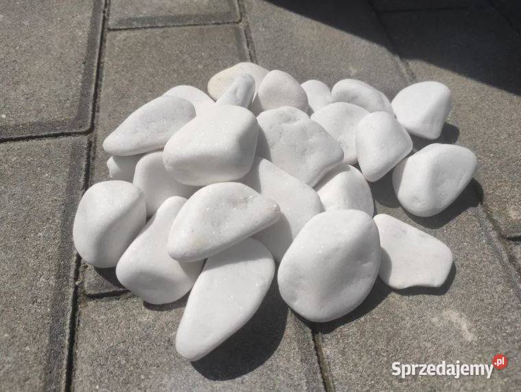 Otoczak THASSOS śnieżnobiały grecki biały White Żwir i kamienie opolskie Opole
