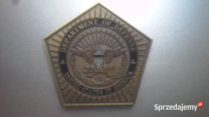 Moneta z napisem MARINE CORPS NAVY PENTAGON ARMY Wodzisław Śląski
