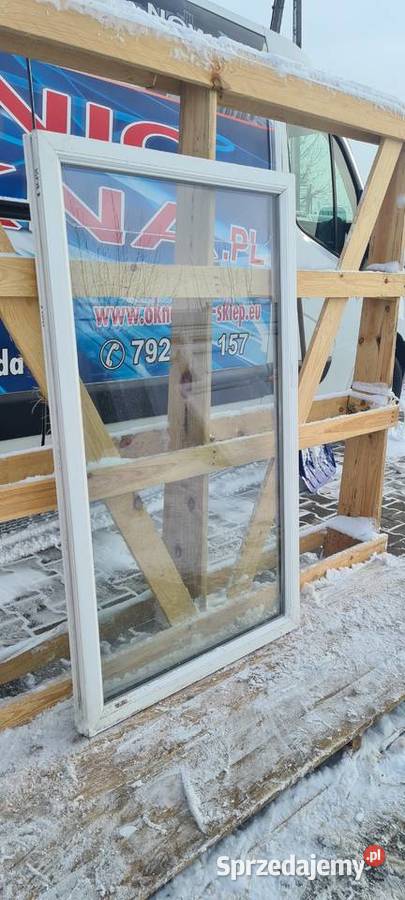 OKNO KacprzaK 81x139 FIX OKNA Używane Witryna Okna ścienne Lublin
