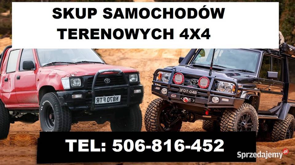 SKUP SAMOCHODÓW 4X4 TERENOWYCH TERENOWY małopolskie
