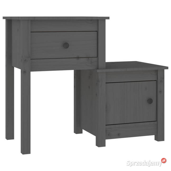 Szafki nocne 2 szare 795x38x655 lite drewno sprzedam