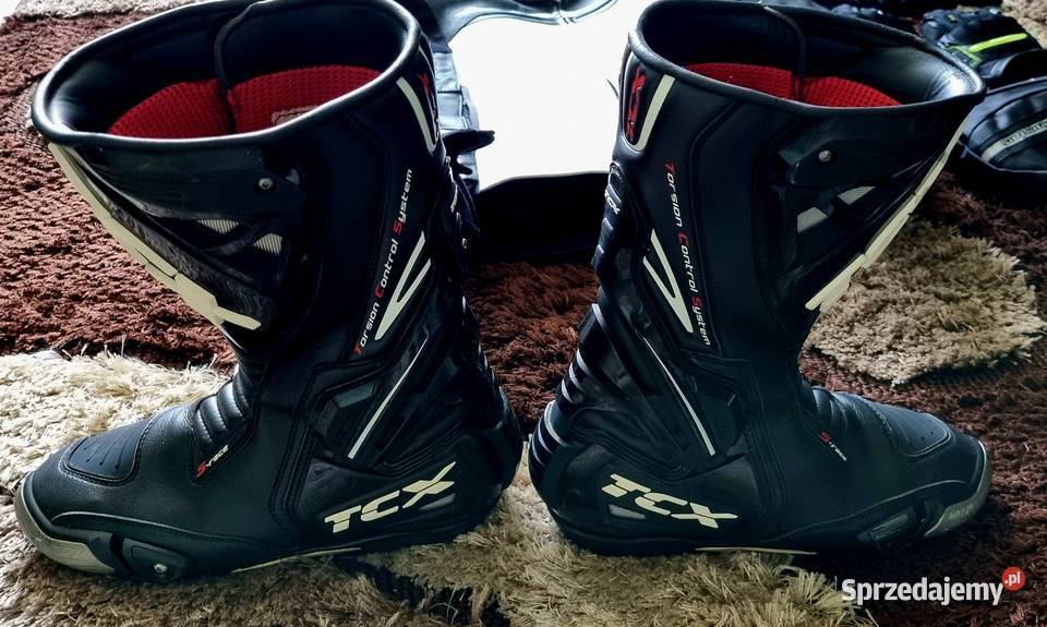 Stroj motocyklowy rozmiar S kurtka buty pas Lubojna