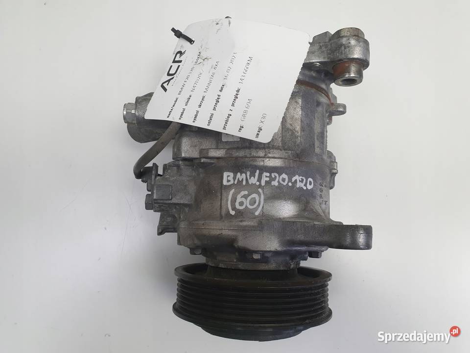 SPRĘŻARKA KLIMATYZACJI BMW F20 20 D pompa Kompresory klimatyzacji lubelskie Chełm sprzedam