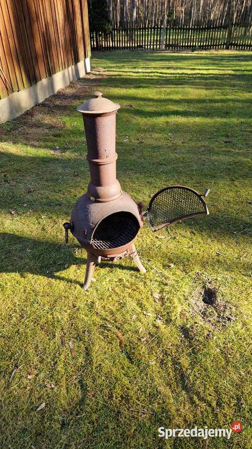 Ogrzewacz ogrodowy kominek tarasowy żeliwny Aleksandrów Łódzki sprzedam