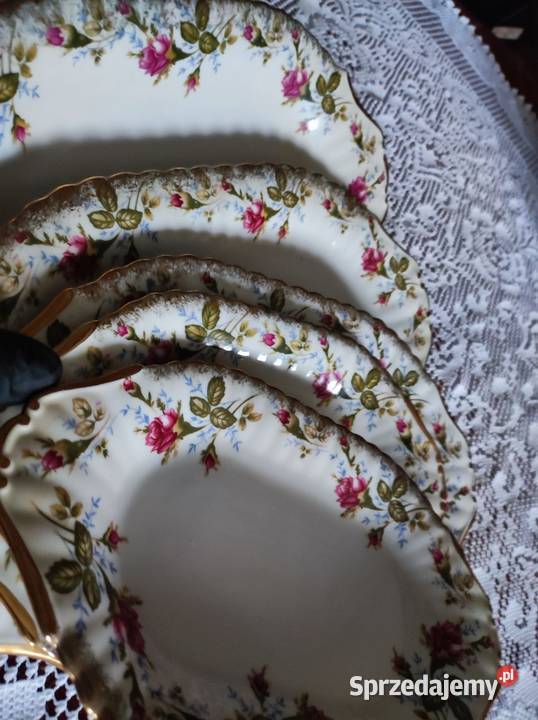 półmisek salaterka talerz Chodzież Iwona złota Kielce