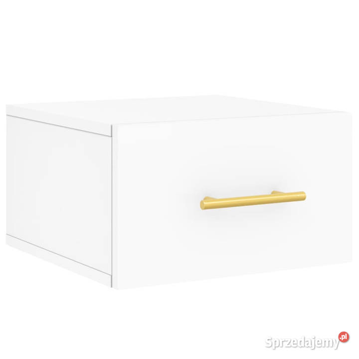 Wiszące szafki nocne 2 białe 35x35x20 WM829789 Dom i Ogród