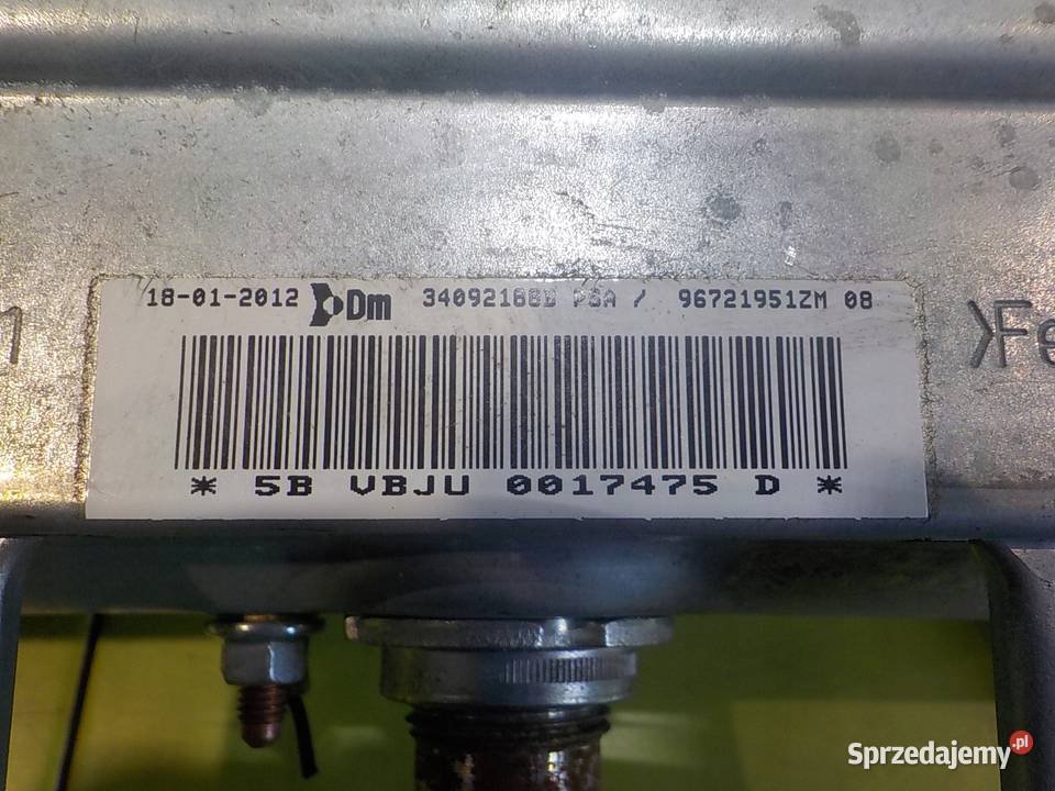 BERLINGO III 16 EHDI 12r 90 AIRBAG poduszka Suków