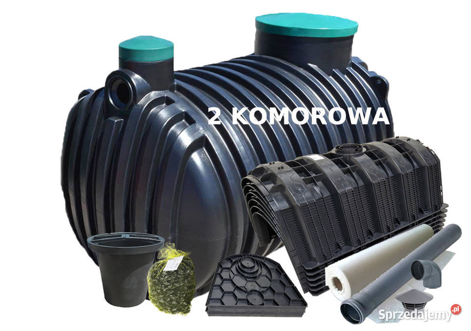 OCZYSZCZALNIA ŚCIEKÓW 3000L 2 KOMOROWA DRENAŻ dolnośląskie Wrocław