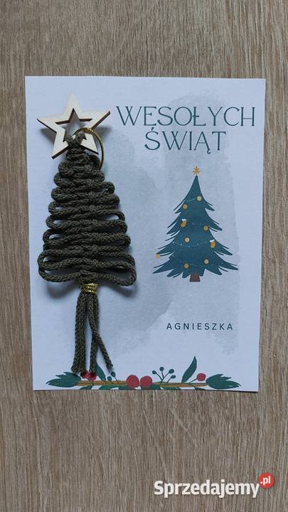 Drobny prezent na święta zawieszka na choinkę mazowieckie